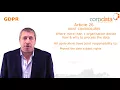 What are joint controllers Part 14 in our Guide to GDPR in 1 minute bites