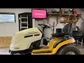 Replacing a drive belt on a LT1050 Cub Cadet Very detailed