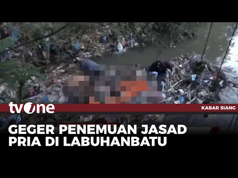 Geger Jasad Pria Tersangkut Ditumpukan Sampah di Labuhanbatu