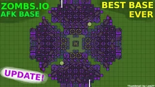 ZOMBS IO EPIC 4 PLAYER AFK BASE NEW UPDATE WORLD RECORD iXPLODE Bryan Smith