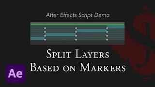 Split Layer via Markers After Effects Script