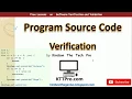 Program Source Code Verification
