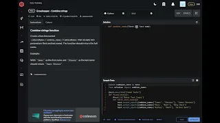codewars python Grasshopper Combine strings