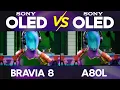 Sony BRAVIA 8 vs Sony A80L OLED TV Comparison New vs Old in R