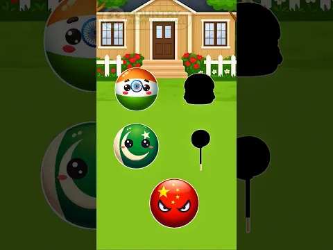 Why Did Pakistan Give India Its Lollipop? #countryballs #countries #shortsvideo