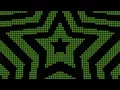 4K 1 Hour Green Star Tunnel Y2K Colorful Aesthetic LED Lights Background Video Screensaver