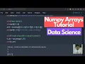 1 3 Python Numpy Arrays Tutorial PART-1 Data Science