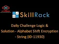 skillrack daily challenge logic solution - alphabet shift encryption