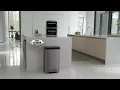 KOHLER K-20940-STW Kitchen Trash Can 13 Gallon Step Trash Can with Quiet-Close Lid and Hand Free