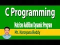 C Language Tutorial Mr Narayana Reddy 2 D Arrays Addition Of Matrices Using Dynamic - Part