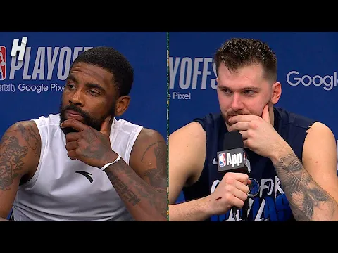 Download MP3 Kyrie Irving \u0026 Luka Doncic talk Game 6 Win \u0026 Advancing to West Finals, Postgame Interview