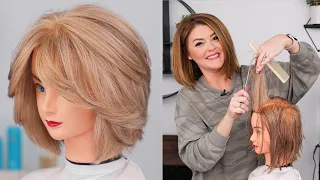Best BUTTERFLY Bob Movement Flowy Layers Haircut Tutorial