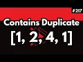 Contains Duplicate Leetcode 217 Python