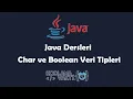 Java Lessons - Char and Boolean Data Types
