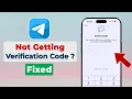 Fix Telegram Verification Code Not Received on iPhone