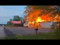 LANCASTER SC THRIFT STORE GOES UP IN FLAMES SECONDS BEFORE THE FIRE GOT WORSE
