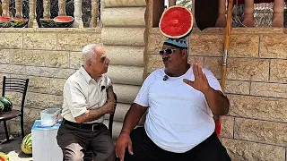 قصة بائع البطيخ من اللد الى نابلس فلسطين