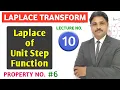 LAPLACE TRANSFORM LECTURE 10 UNIT STEP FUNCTION PROPERTY OF LAPLACE TRANSFORM