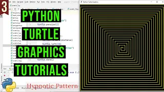 Hypnotic Pattern with Python Turtle PYTHON TURTLE GRAPHICS TUTORIAL Designs in turtle library