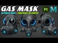 Gas Mask Autodesk Maya Substance 3D Painter