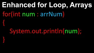 Enhanced For Loop Explained Arrays in Computer Science Tutorial