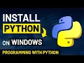 Install Python on a Windows platform Learn Python