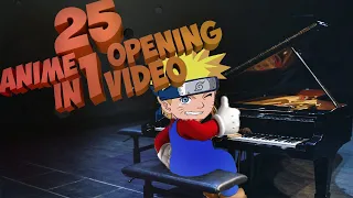 Download 25 ANIME OPENING IN 1😳😳 VIDEO ON PIANO|OTAKU MP3