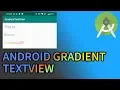 Gradient TextView Android