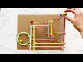 Straw Roller Coaster Example Build