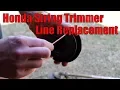 How to Replace String Trimmer Brushcutter Line Honda HHT35s HHT25s UMK425U and UMK435U