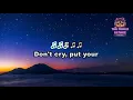 Tom Odell - Don't Cry, Put Your Head On My Shoulder | KARAOKE