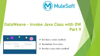 Mulesoft Tutorials DataWeave - Invoke Java Class with DW Part 9 DataWeave NetBook P22
