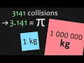 More experiments computing PI using Unity physics with colliding blocks 3Blue1Brown way