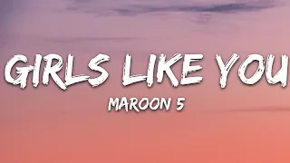 maroon 5 girls like you lyrics ft cardi b
