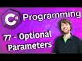 C Programming Tutorial 77 - Optional Parameters