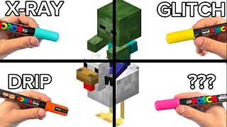 Drawing Chicken Jockey In 4 Different Styles