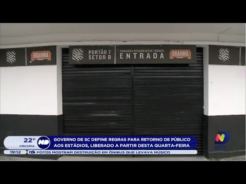 Governo catarinense define regras para retorno de público aos estádios