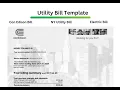 Con Edison Bill Utility bill Electric Bill Template