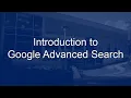 Introduction to Google Advanced Search