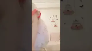 منقبه سعوديه تضع يديها بمؤخرتها وتخلع ملابسها 