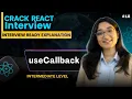 useCallback Hook in React useCallback vs useMemo React Interview Questions 2026