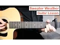 Sweater Weather - The Neighbourhood Guitar Lesson Tutorial Chords