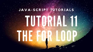 Learn JavaScript Tutorial 11 - The For Loop Introduction To Loops