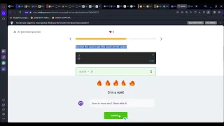11 AI generated practice Introduction to Python Sololearn