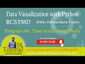 10a Python program to draw Time Series using Plotly Libraries Data Visualization with Python VTU