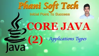 Core Java Tutorial Session 2 - Phani Soft Tech