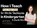 How I Teach 5 Year Olds to Write Sentences in Kindergarten Using Sticky Notes