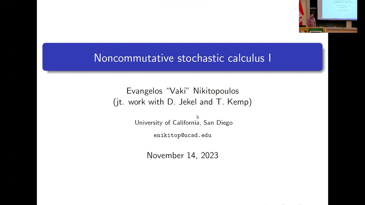 Noncommutative stochastic calculus I