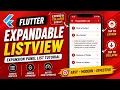 FLUTTER ANDROID EXPANDABLE LIST VIEW TUTORIAL