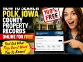 How to search Polk Iowa County property records online for free